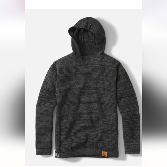 Euc Paka Men's Dark Gray Hooded Sweater Sz L. Soft And Cozy. - Picture 3 of 9